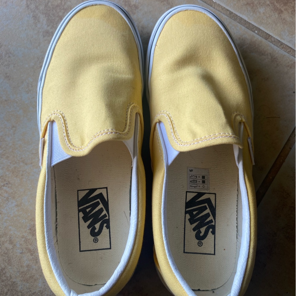 Yellow Slip-On Vans Shoes (NEW)